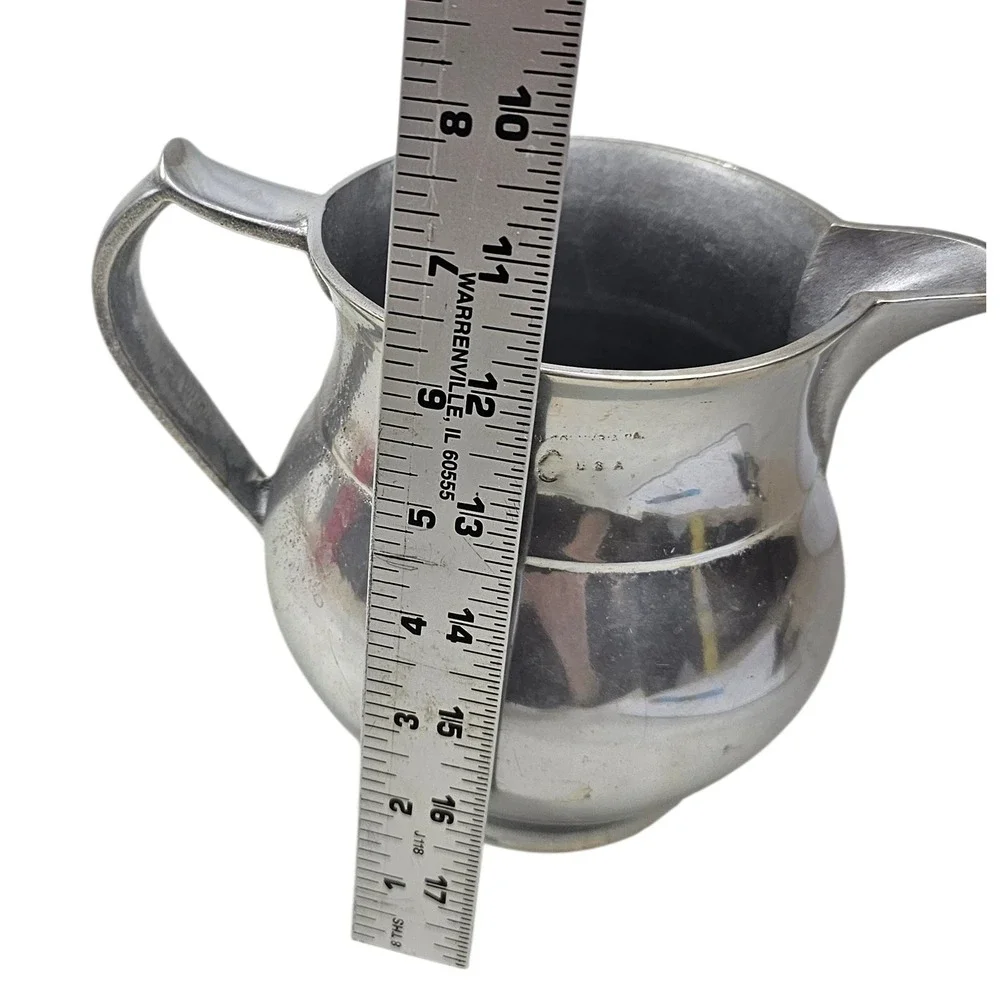Vintage Wilton Armetale Pewter Tone Pitcher Small‎ Elegant Spout Handle